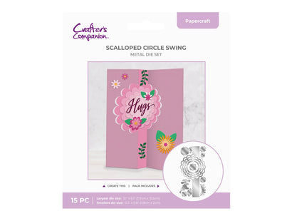 Crafters Companion Metal Die - Scalloped Circle Swing