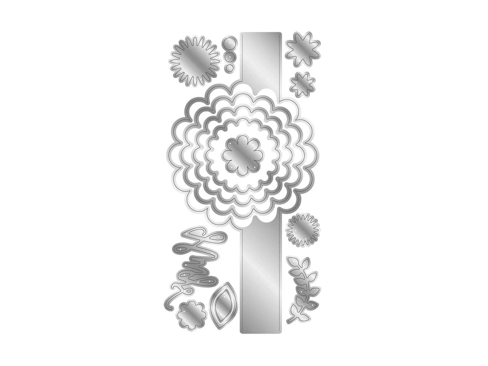 Crafters Companion Metal Die - Scalloped Circle Swing