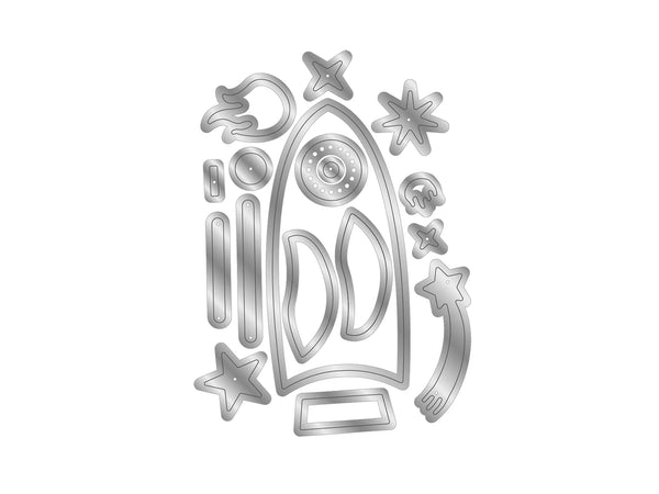 Crafters Companion Metal Die Set - Space Traveller