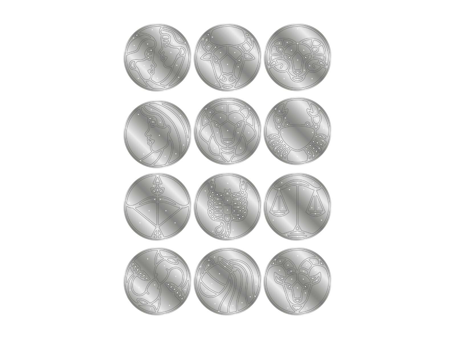 Zodiac Mini Metal Die Set