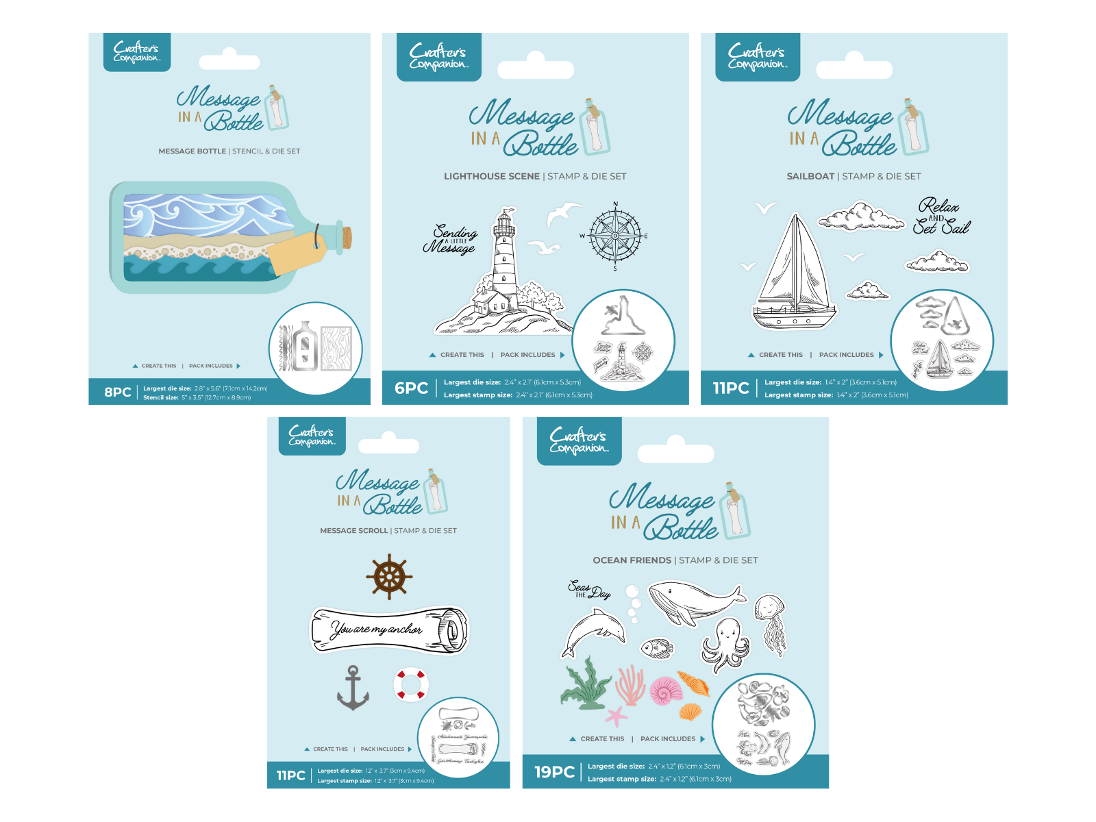 Crafter's Companion Message In A Bottle SHOWSTOPPER