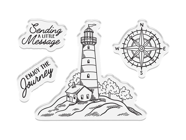 Crafter's Companion Message in a Bottle Stamp & Die – Lighthouse Scene