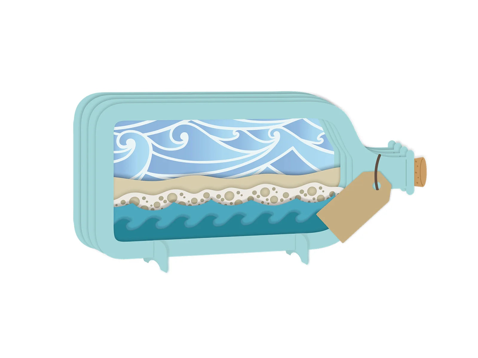 Crafter's Companion Message in a Bottle Stencil & Die – Message Bottle