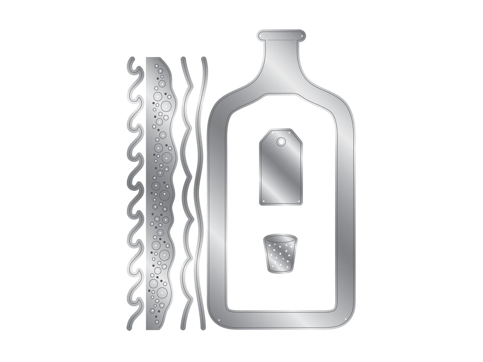 Crafter's Companion Message in a Bottle Stencil & Die – Message Bottle