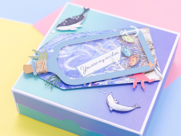 Crafter's Companion Message in a Bottle Stencil & Die – Message Bottle