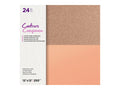 Crafter's Companion 12" Mixed Cardstock Pad - Regal Rose Gold