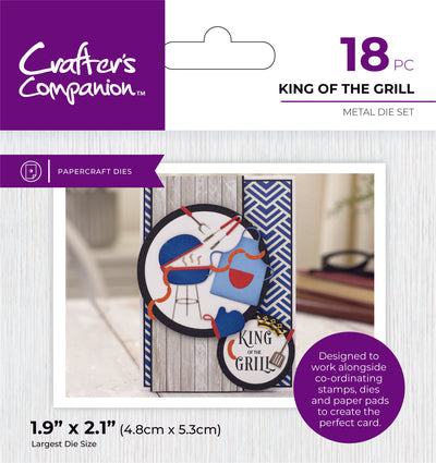 Crafter's Companion Modern Man Metal Die - King of the Grill