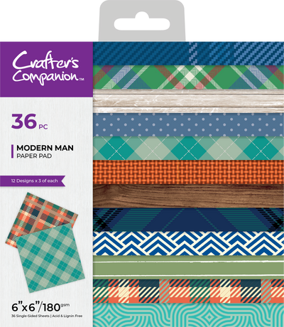 Crafter's Companion Modern Man Paper Pad 6 x 6