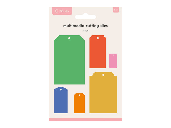 Crafters Companion Multi Media Die Set - Media Tags