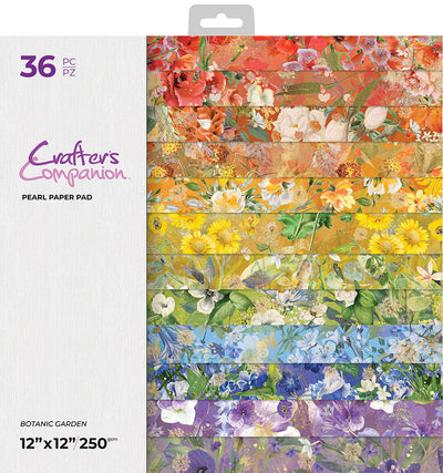 Crafter’s Companion 12” x 12” Paper Pad  - Botanic Garden