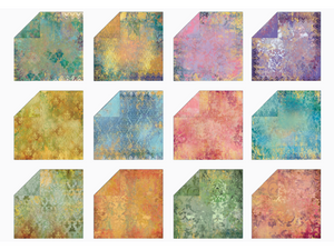Crafter's Companion 12"x12" Paper Pad - Light Distressed Damask