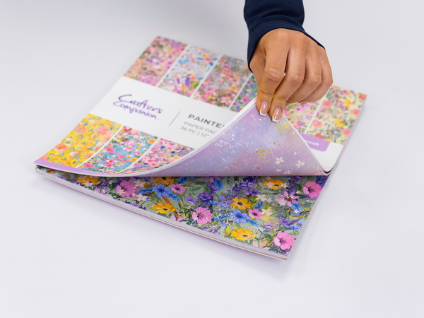 Spring Floral Print Paper Pad - 12