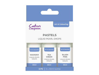 Crafter's Companion Pearl Drops Pastels 3 Pack