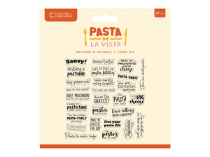 Crafter’s Companion Pasta La Vista Photopolymer Stamp - Anything is Pastable