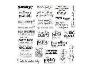 Crafter’s Companion Pasta La Vista Photopolymer Stamp - Anything is Pastable