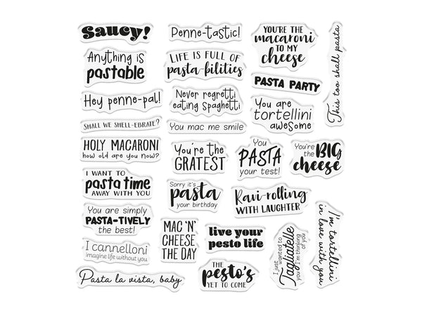 Crafter’s Companion Pasta La Vista Photopolymer Stamp - Anything is Pastable