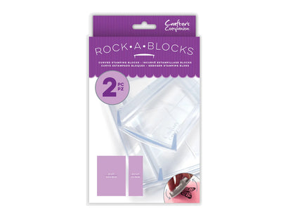 Clear Rock-A-Blocks - Set of 2 Stamping Blocks