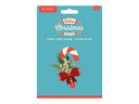 Crafter's Companion Retro Christmas Collection Metal Die Set - Candy Cane & Foliage
