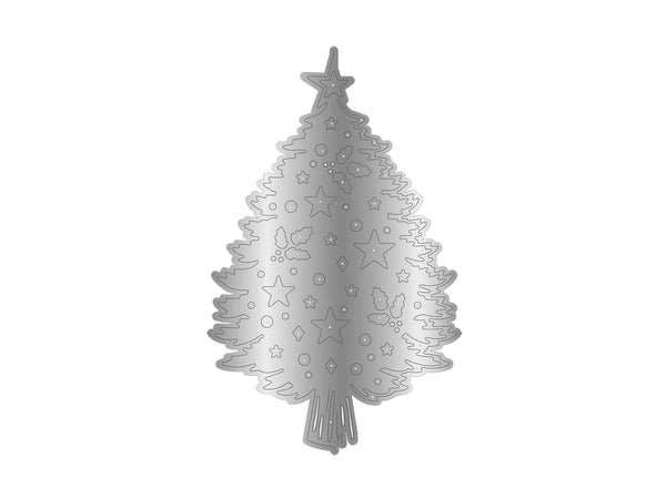 Crafter's Companion Retro Christmas Collection Metal Die Edge'able - Christmas Tree