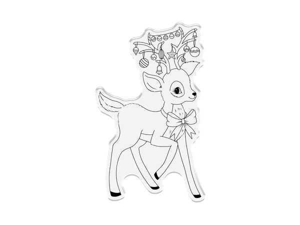 Crafter's Companion Retro Christmas Collection Stamp & Die Set - Reindeer
