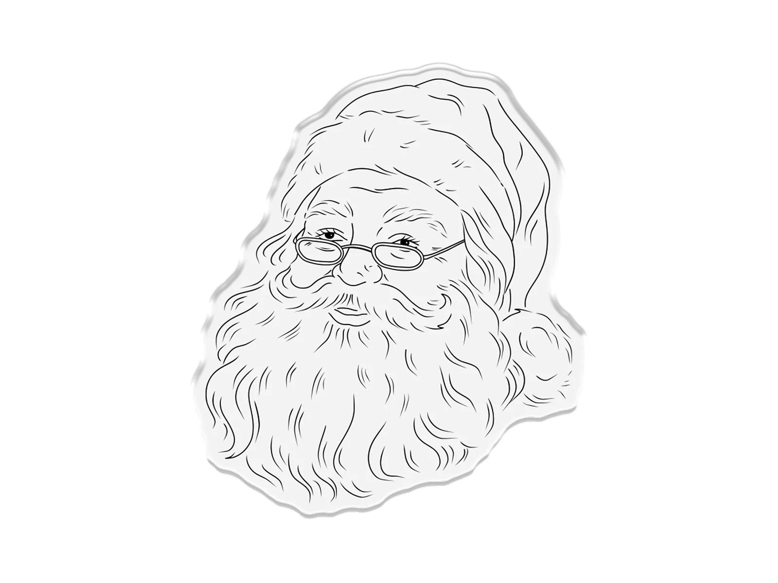 Crafter's Companion Retro Christmas Collection Stamp & Die Set - Santa