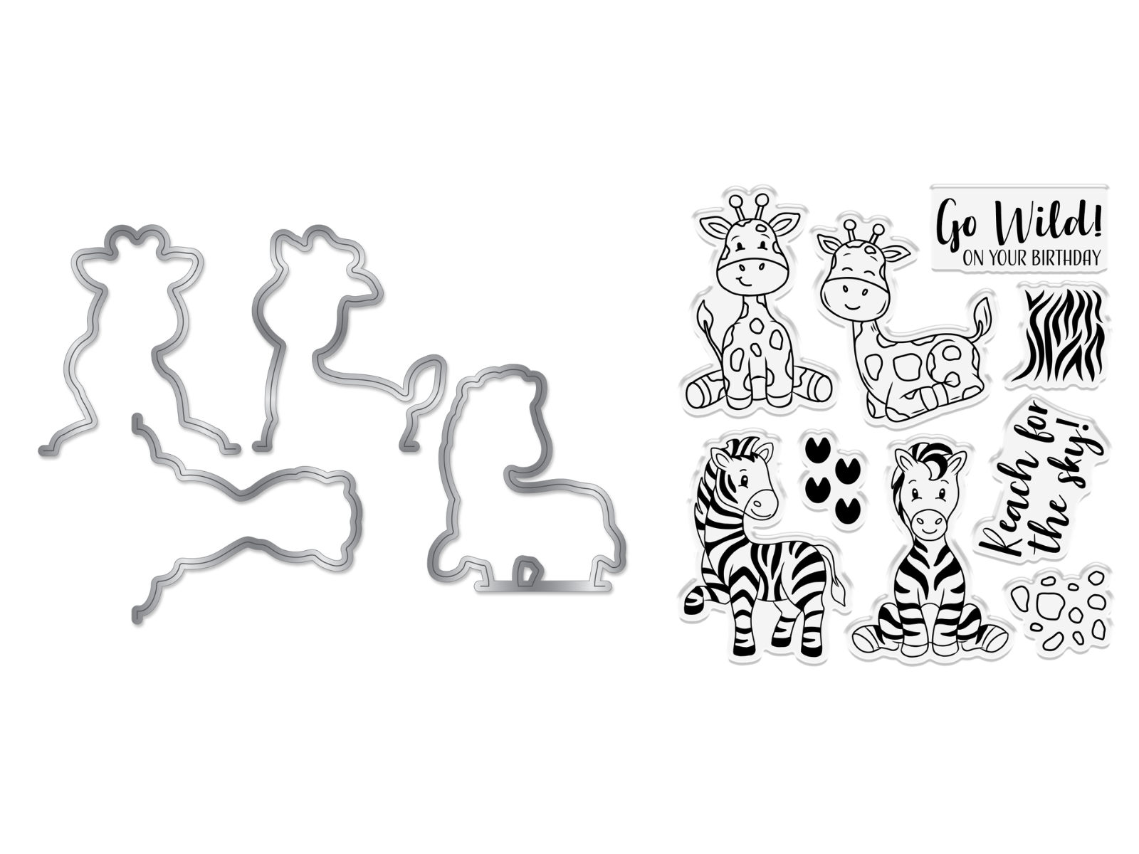 Crafters Companion - Stamp & Die Set - Reach for the Sky