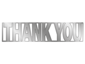Crafters Companion - Stamp & Die Set - Thank You For Everything