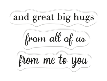 Crafters Companion - Stamp & Die Set - With Love From All Of Us