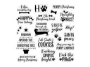 Crafter's Companion Santa Paws Clear Acrylic Stamp - Deck the Paws