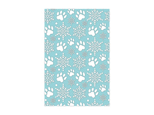 Crafter's Companion Santa Paws 4"x6" 2D Embossing Folder - Snowflakes & Paws