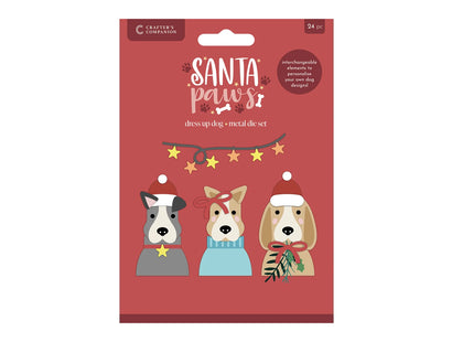 Crafter's Companion Santa Paws Metal Die - Dress Up Dog