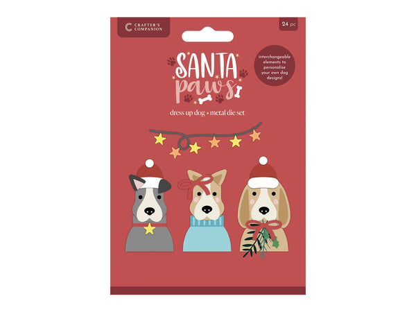 Crafter's Companion Santa Paws Metal Die - Dress Up Dog