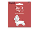 Crafter's Companion Santa Paws Stamp and Die - Dachshund