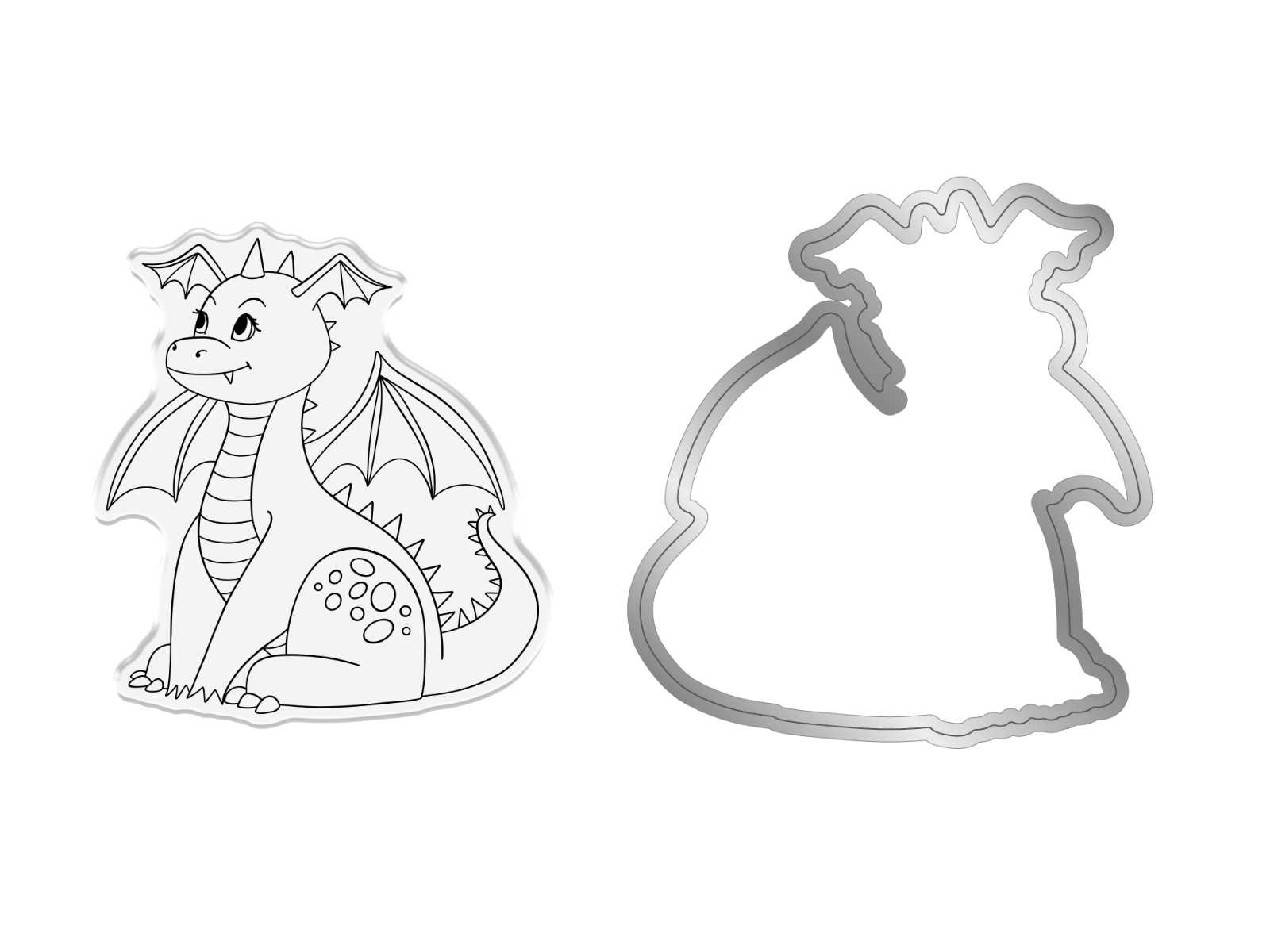 Crafters Companion Stamp & Die - Daisy the Dragon 