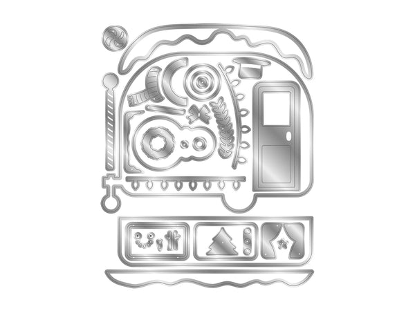 Crafter's Companion Stamp & Die - Festive Camper