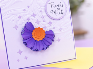 Crafter's Companion Stamp & Die - Floral & Flutter Set