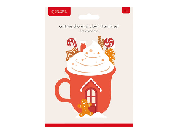 Crafter's Companion Stamp & Die - Hot Chocolate