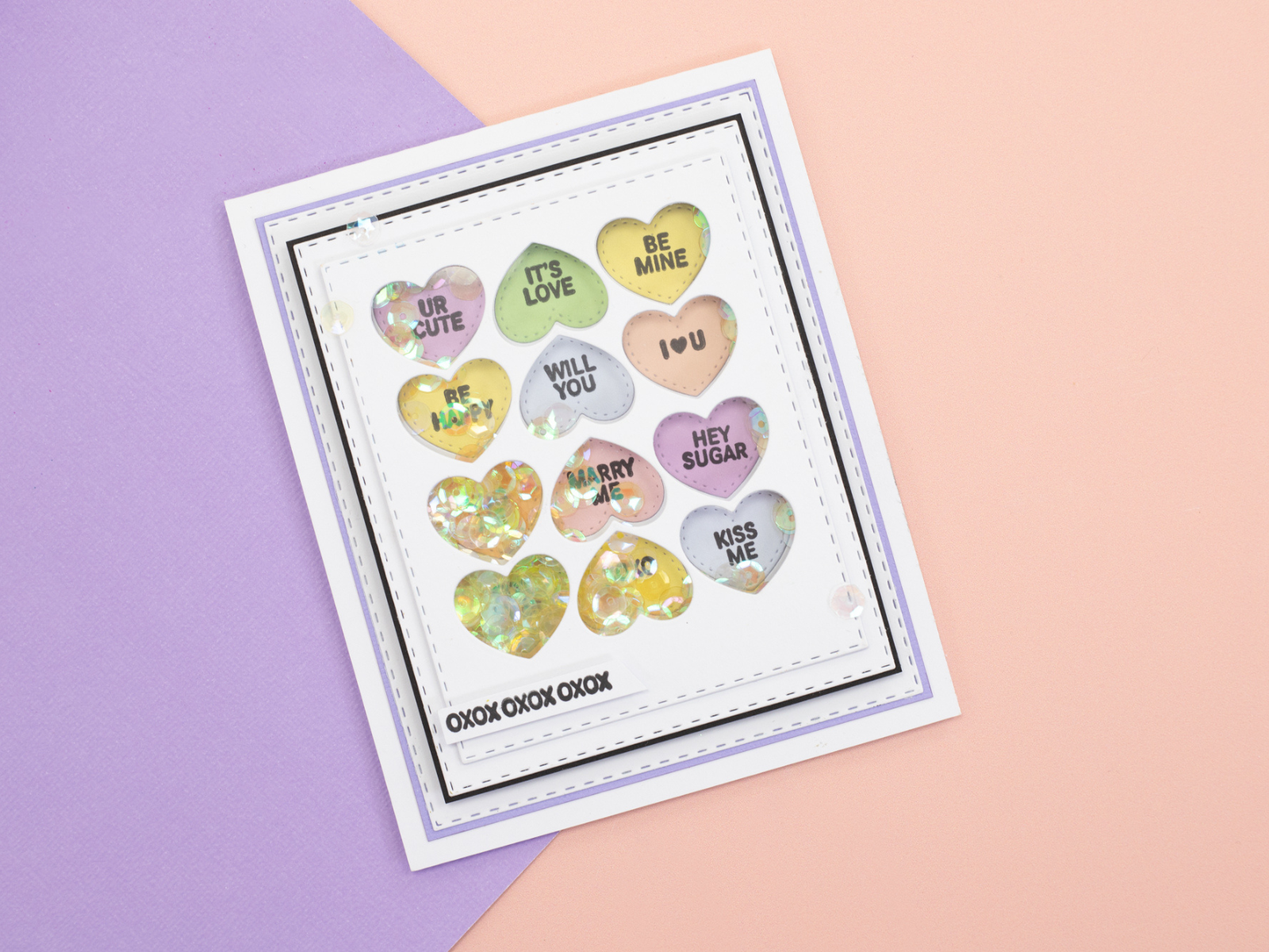 Crafter’s Companion Stamp & Die Kit - Love Hearts