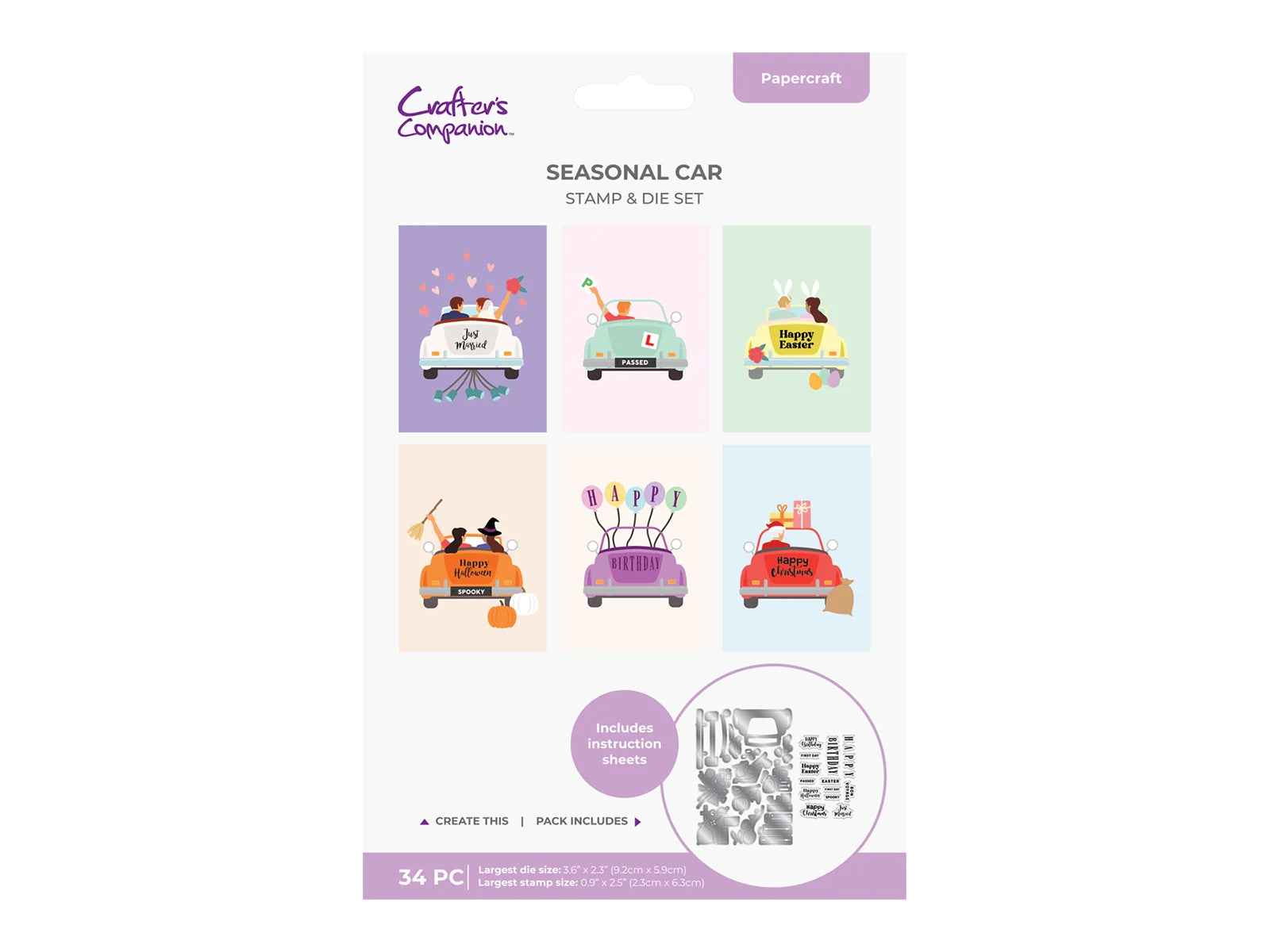 Crafter's Companion Stamp & Die - Seasonal Car