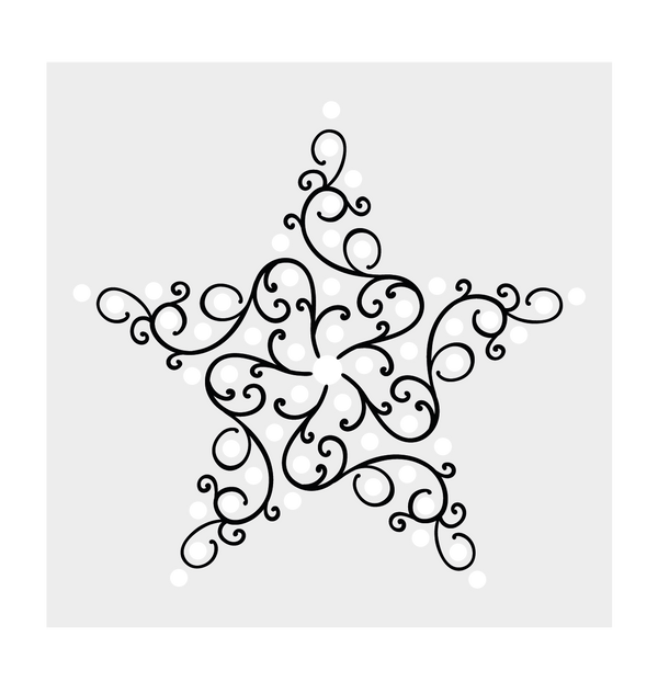 Crafter's Companion Stamp, Die and Stencil Set - Christmas Star
