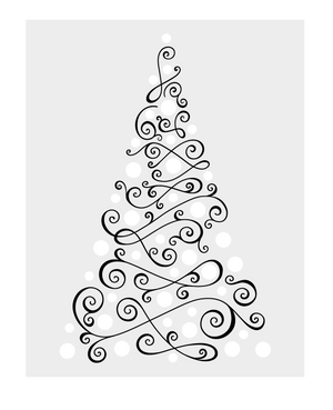 Crafter's Companion Stamp, Die and Stencil Set - Christmas Tree