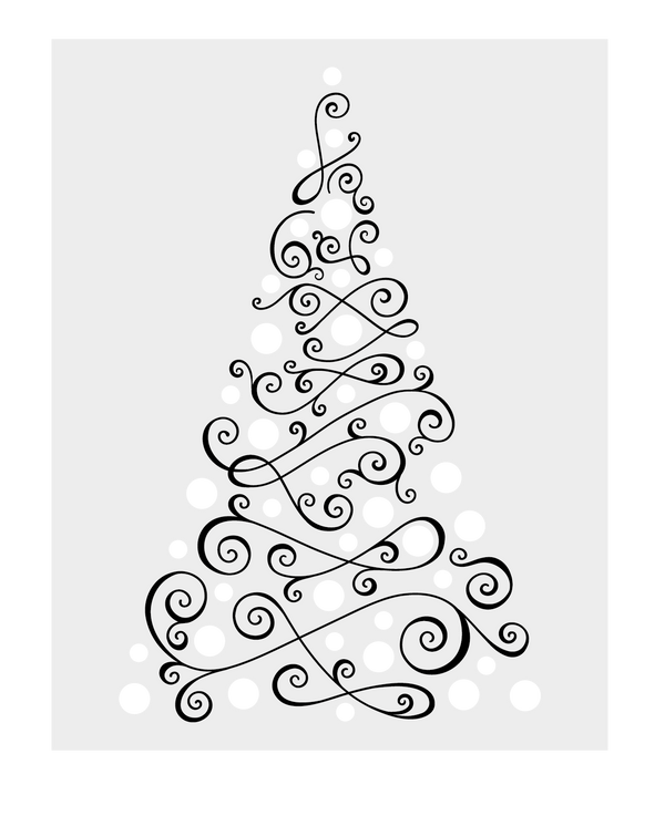 Crafter's Companion Stamp, Die and Stencil Set - Christmas Tree