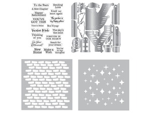 Crafter’s Companion Stamp, Die & Stencil - Staircase Scene