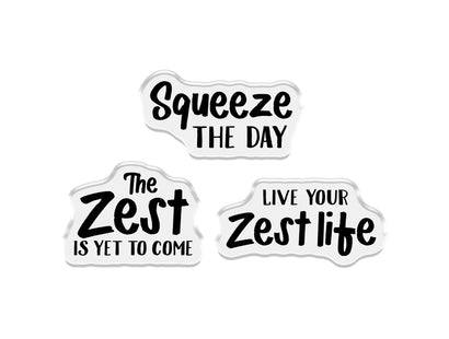 Crafter’s Companion Stamp, Die and Template - Live your Zest Life