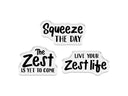 Crafter’s Companion Stamp, Die and Template - Live your Zest Life
