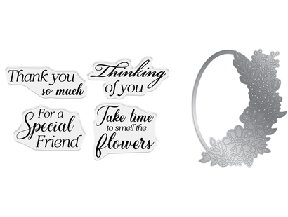 Crafter's Companion Stamp and Die Set - Thinking of You