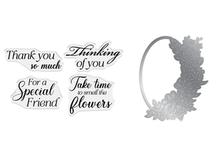 Crafter's Companion Stamp and Die Set - Thinking of You