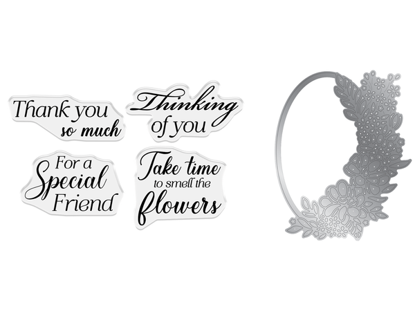 Crafter's Companion Stamp and Die Set - Thinking of You