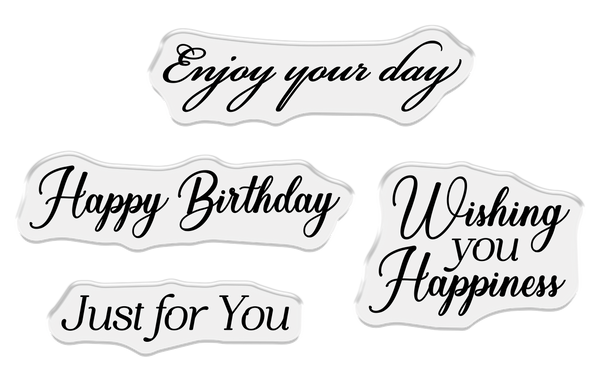 Crafter's Companion Stamp and Die Set - Wishing You Happiness