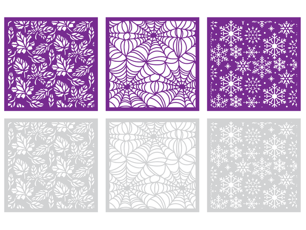 Crafter's Companion Stencils - Seasonal Trio